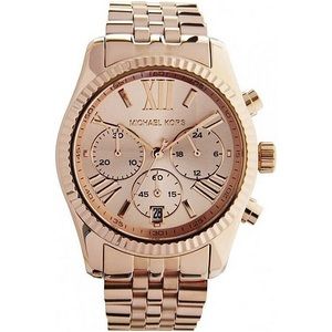 MICHAEL KORS UNISEX ROSE GOLD LEXINGTON